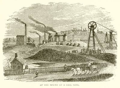 At the Mouth of a Coal Mine by English School