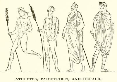 Athletes, Paidotribes, and Herald by English School