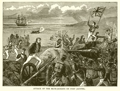 Attack of the Blue Jackets on Port Jacotel by English School