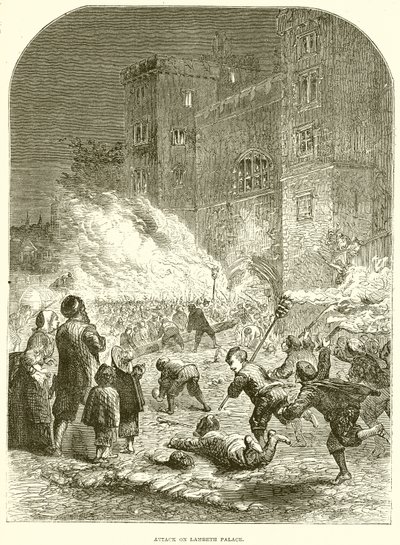 Attack on Lambeth Palace by English School