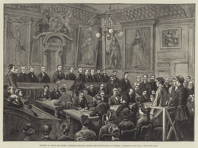 Attempt to Shoot the Queen, Roderick Maclean before the Magistrate at Windsor, Committed for Trial by English School