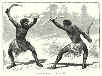 Australia: A Waddy Fight by English School