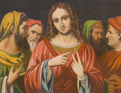 Authority of Jesus Christ Questioned in the Temple by English School