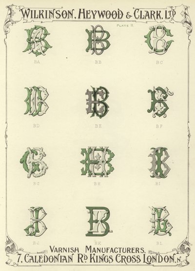 BA, BB, BC, BD, BE, BF, BG, BH, BI, BJ, BK, BL by English School