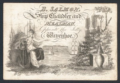 B Salmon, ship chandler and mealman by English School