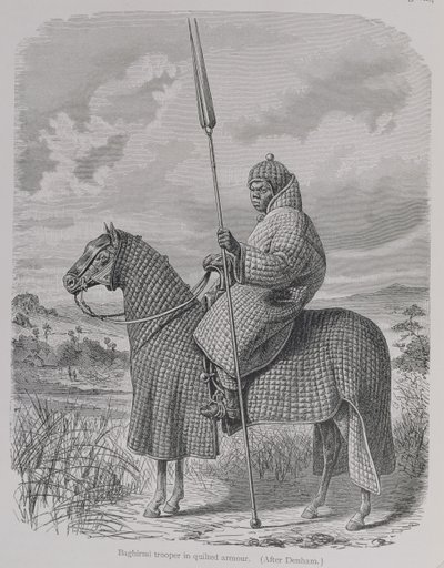 Baghirmi Trooper in Quilted Armour, from 