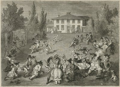Bagnigge Wells House and Tea Gardens by English School
