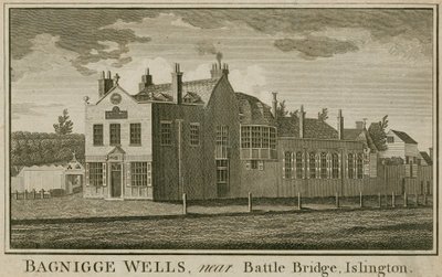 Bagnigge Wells, near Battle Bridge, Islington, London by English School