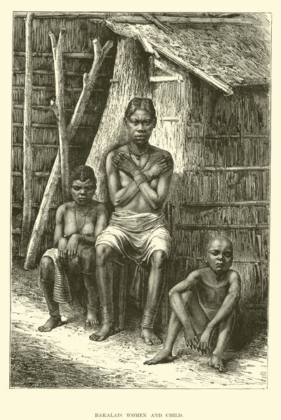 Bakalais women and child by English School