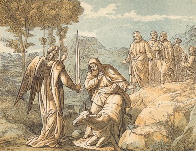 Balaam and the Angel by English School