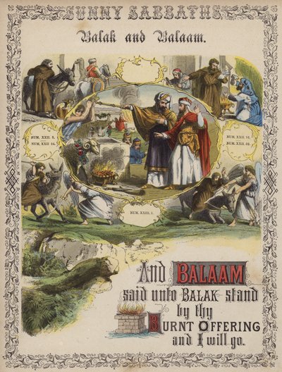 Balak and Balaam by English School