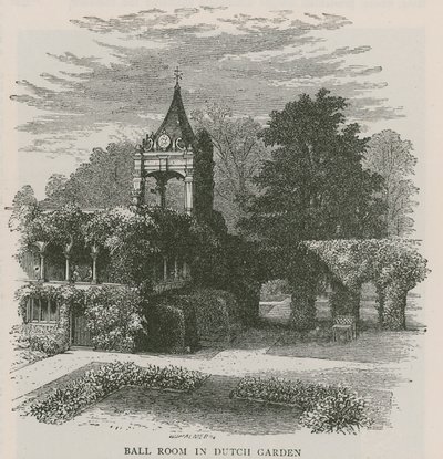 Ball Room in Dutch Garden, Holland House by English School