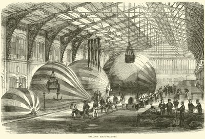 Balloon Manufactory, October 1870 by English School