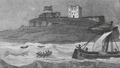 Bamborough Castle by English School