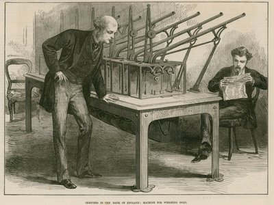 Bank of England, Machine for Weighing Gold by English School