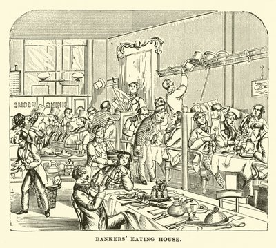 Bankers Eating House by English School