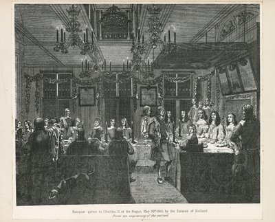 Banquet Given to King Charles II, 30 May 1660, by the Estates of Holland by English School