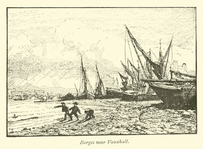 Barges near Vauxhall by English School