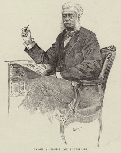 Baron Alphonse de Rothschild by English School