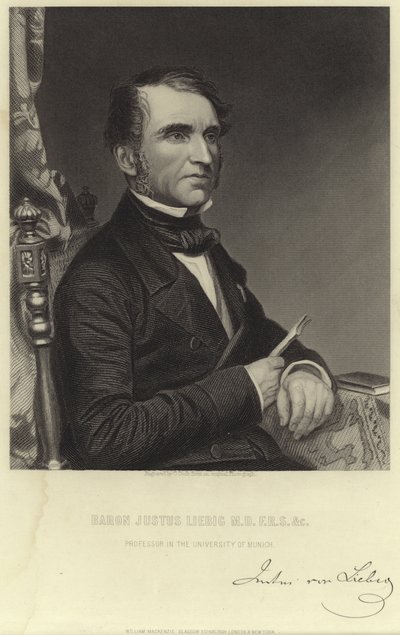 Baron Justus Liebig by English School
