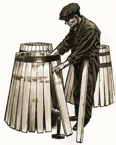 Barrels of Oak by English School