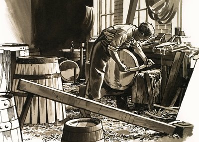 Barrels of Oak by English School