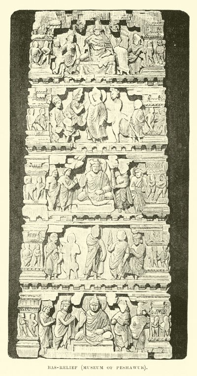 Bas-relief, Museum of Peshawur by English School