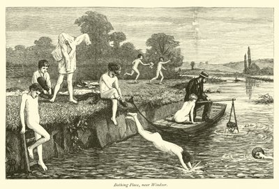 Bathing Place, near Windsor by English School