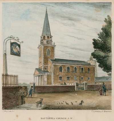 Battersea Church, Surrey by English School