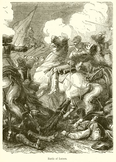Battle of Lutzen by English School