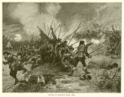 Battle of Marston Moor, 1644 by English School