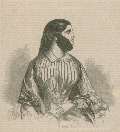 Bearded lady by English School