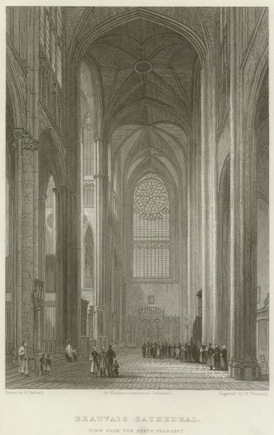 Beauvais Cathedral, View from the North Transept by English School
