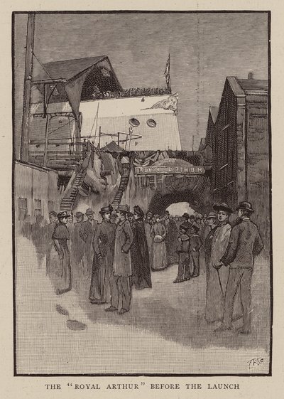 Before the launch of HMS Royal Arthur by English School