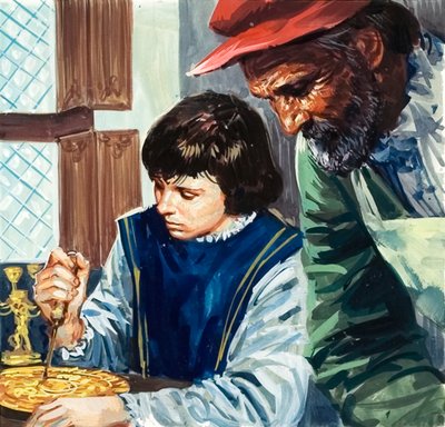 Benvenuto Cellini as a Boy by English School