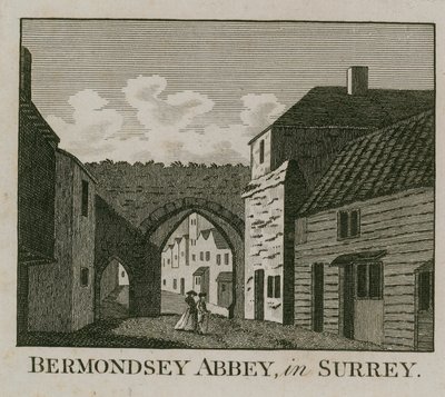 Bermondsey Abbey in Surrey by English School