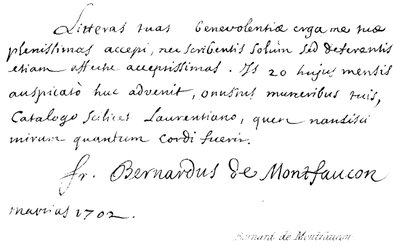 Bernard de Montfaucon by English School