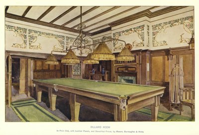 Billiard Room by English School