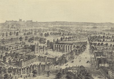Birds Eye View of Eton and Windsor by English School