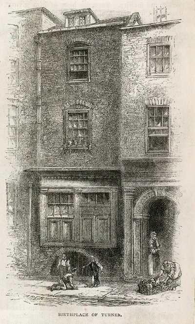 Birthplace of J. M. W. Turner in Maiden Lane by English School