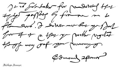 Bishop Bonner by English School