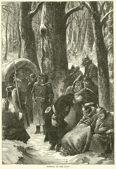 Bivouac in the Snow, November 1870 by English School