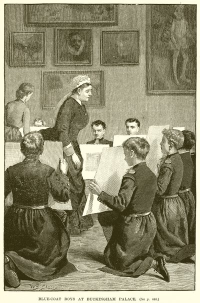 Blue-Coat Boys at Buckingham Palace by English School