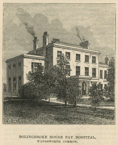 Bolinbroke House Pay Hospital, Wandsworth Common, London by English School