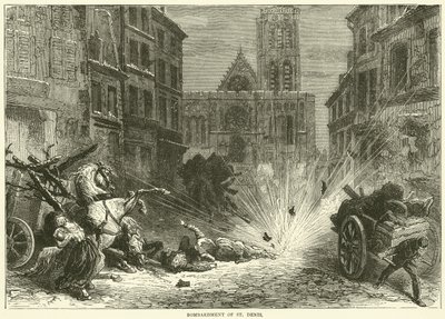 Bombardment of St Denis by English School