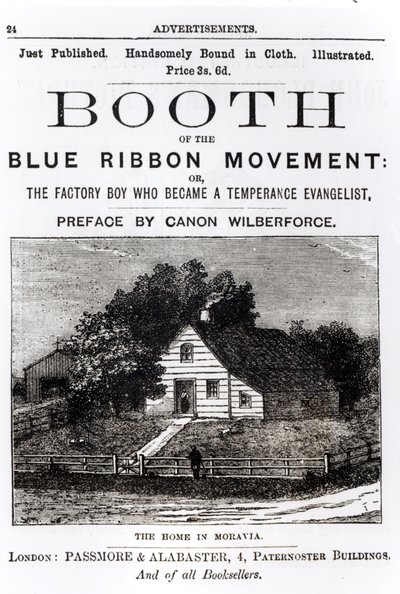 Booth of the Blue Ribbon Movement, 1883 by English School