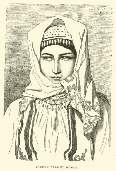 Bosnian Peasant Woman by English School