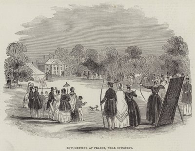 Bow-Meeting at Pradoe, near Oswestry by English School