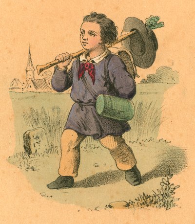 Boy setting out to make his fortune by English School