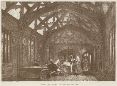 Bramhall Hall, Cheshire, The Dining Hall by English School